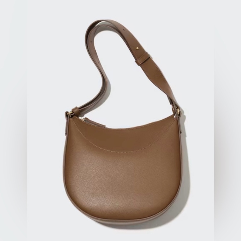 Uniqlo Tan Faux Leather Shoulder Bag
